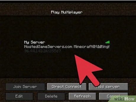 Pripojte sa k serveru Minecraft Krok 4