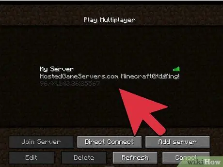 Pripojte sa k serveru Minecraft Krok 7