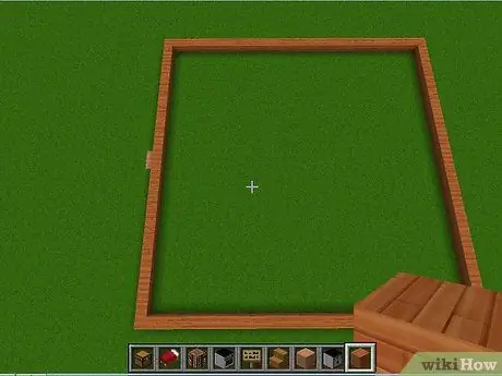 Ua Lub Tsev Loj Loj hauv Minecraft Kauj Ruam 10