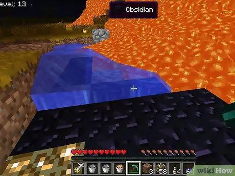 Направете Obsidian в Minecraft Стъпка 11