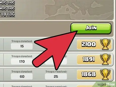 Pridružite se klanu u Clash of Clans Korak 9