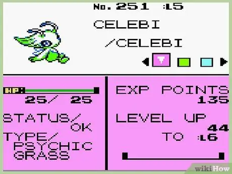 Celebi elkapása a Pokemon Crystal 4. lépésben