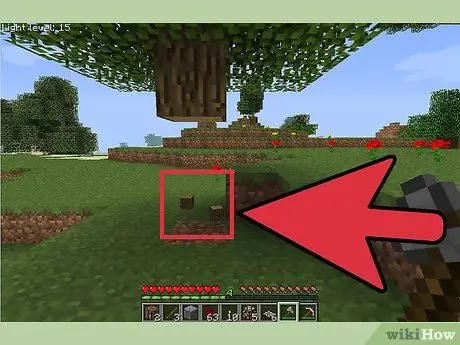 Maak een zwaard in Minecraft Stap 1