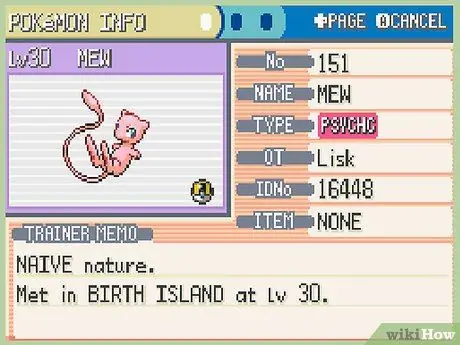 Get Mew u Pokemon Fire Red Step 1