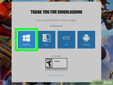 Download Fortnite on a PC Step 7