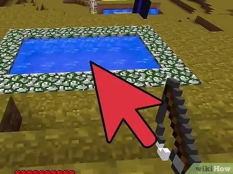 Feu una canya de pescar al pas 5 de Minecraft