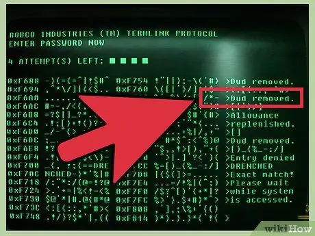 Hackear una terminal de computadora en Fallout 3 Paso 7