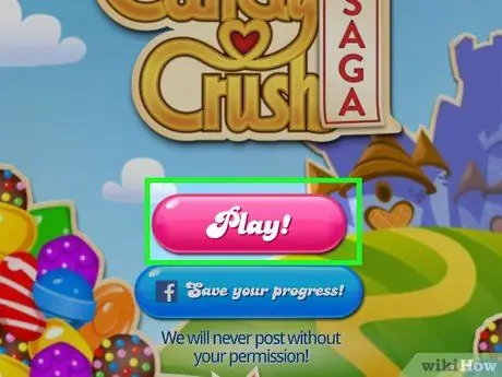 Вземете неограничен живот на Candy Crush Saga Стъпка 1