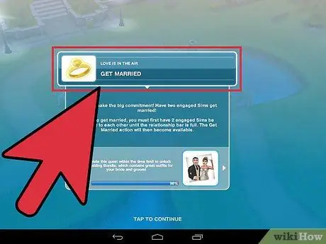 በ Sims Freeplay ደረጃ 13 ውስጥ ያገቡ