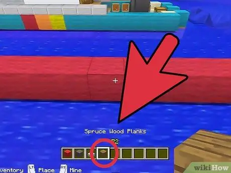 Membuat Perahu di Minecraft Langkah 1