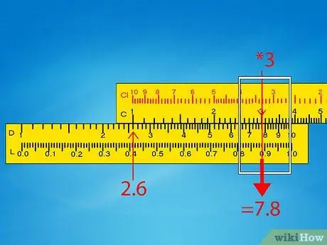 Utiliser une règle à calcul Étape 9