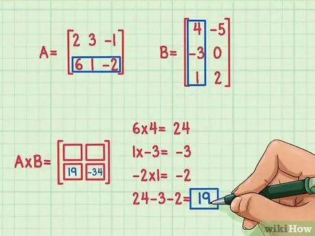 Multiplier les matrices Étape 4