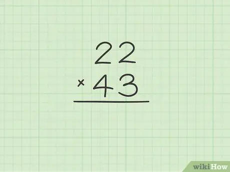 Faça a Multiplicação de Dois Dígitos, Etapa 1