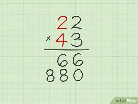 Feu la multiplicació de doble dígit Pas 6