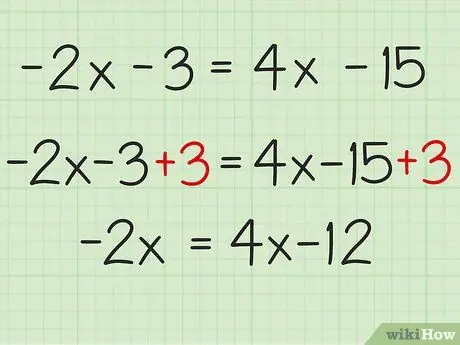 Kétlépcsős algebrai egyenletek megoldása 7. lépés