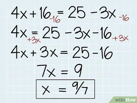 Addım 6 Cəbr İfadəsini həll edin