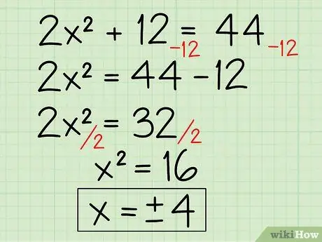 Oldja meg az algebrai kifejezést 7. lépés