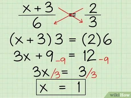 Løs et algebraisk uttrykk Trinn 8