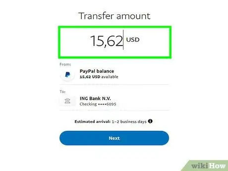 Transferir dinero de PayPal a una cuenta bancaria Paso 16