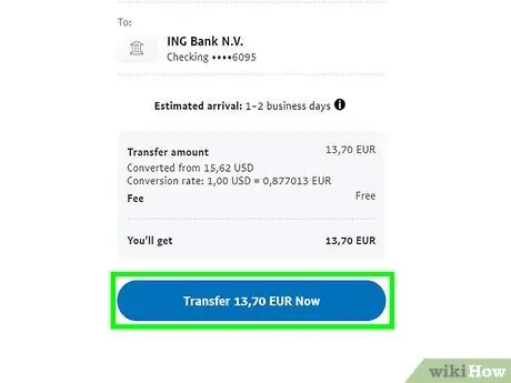 Pénzátutalás a PayPal -ról bankszámlára 18. lépés