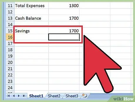 Create a Budget Spreadsheet Step 15