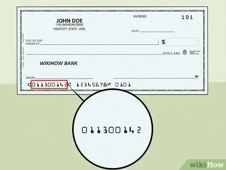 Find et Check Routing Number Trin 3