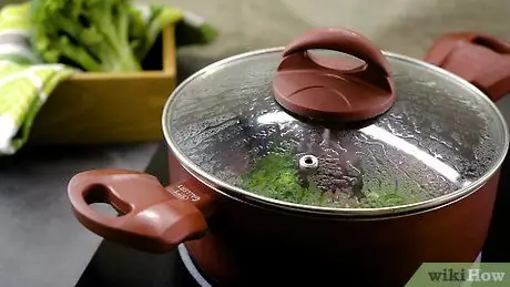 Steam Broccoli Tsis Muaj Steamer Kauj Ruam 10