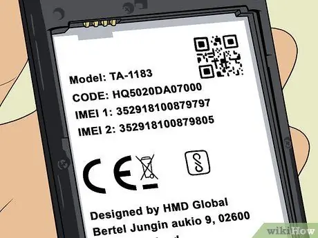 ابحث عن رقم IMEI أو MEID على هاتف محمول الخطوة 16