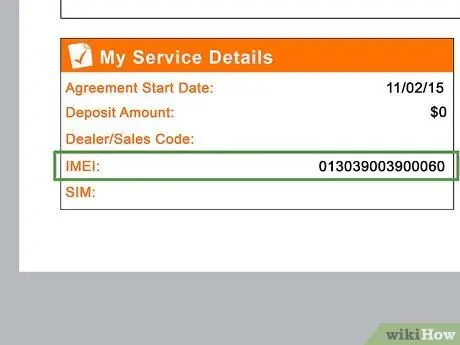 Encontre o número IMEI ou MEID em um telefone móvel Etapa 27