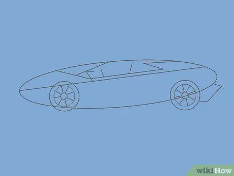 Desenați un Lamborghini Pasul 9