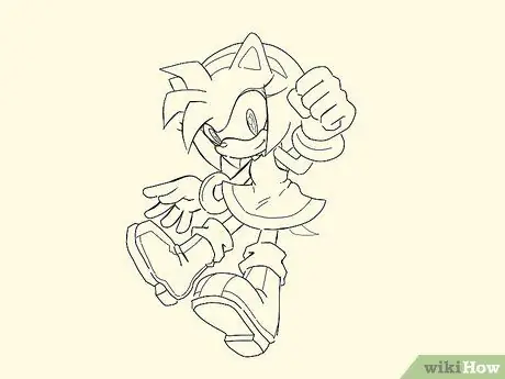 Draw Sonic Characters Step 23