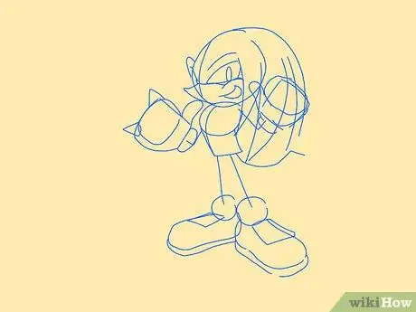 Dessiner des personnages Sonic Étape 43