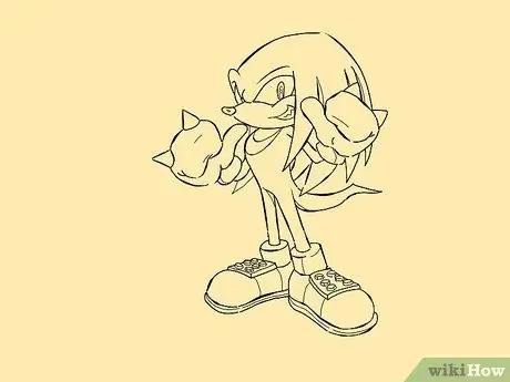 Gumuhit ng Mga Sonic Character Hakbang 45