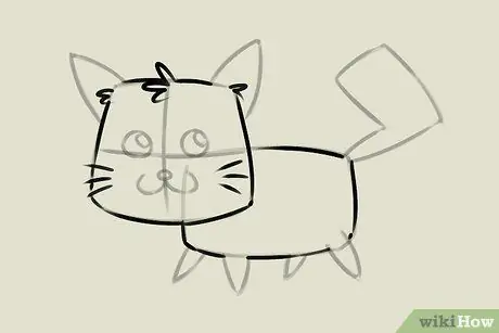 Dibujar un gatito paso 5