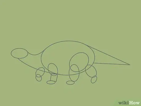 Dessiner des dinosaures Étape 5