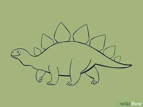 Lukis Dinosaur Langkah 8