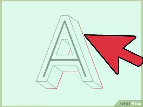 Draw Shadow Effect 3D Block Letters Step 4