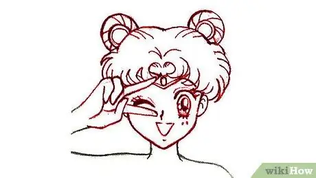 مرحله 4 Sailor Moon را بکشید