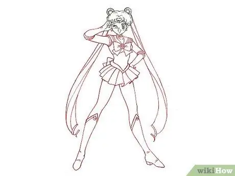 Dessiner Sailor Moon Étape 5