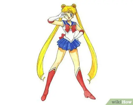 Sailor Moon tekenen Stap 6