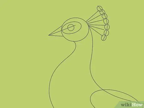 Draw an Exotic Peacock Step 23