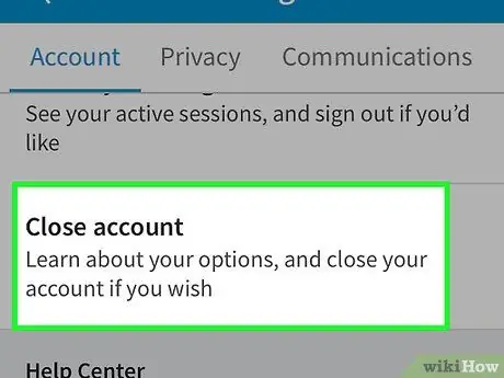 Een LinkedIn-account verwijderen Stap 12