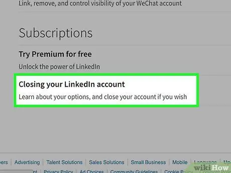 Padamkan Akaun LinkedIn Langkah 4