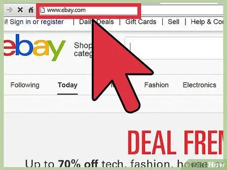 Excluir uma conta do eBay Etapa 1