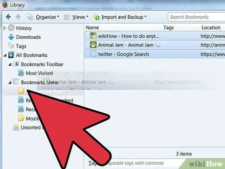 Organize Bookmarks in Firefox Step 9