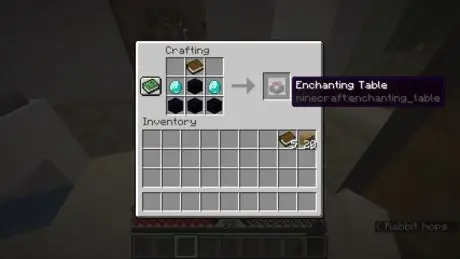 Padarykite „Enchantment Table“„Minecraft“5 veiksmas