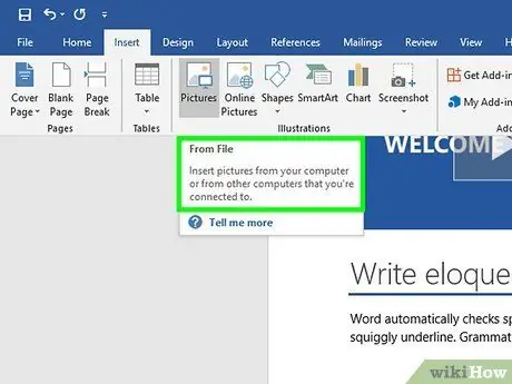 Увиване на текст в Word Стъпка 4