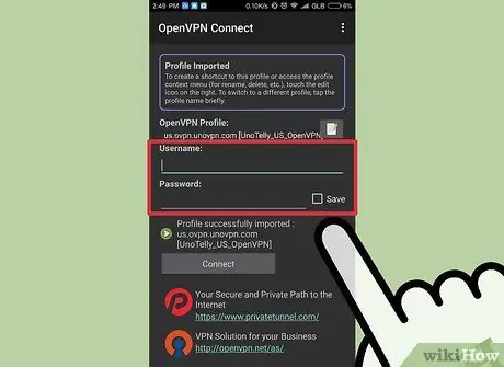 Sambung ke Pelayan OpenVPN Langkah 25