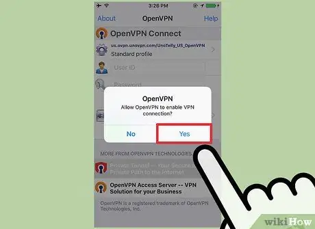 Txuas mus rau OpenVPN Server Step 32