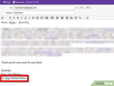 Magsara ng isang Email sa Negosyo Hakbang 4